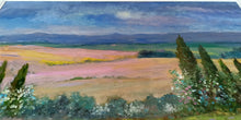 Load image into Gallery viewer, Tuscany painting by Biagio Chiesi painter &quot;Flowery impressionist landscape&quot; original Italian Toscana
