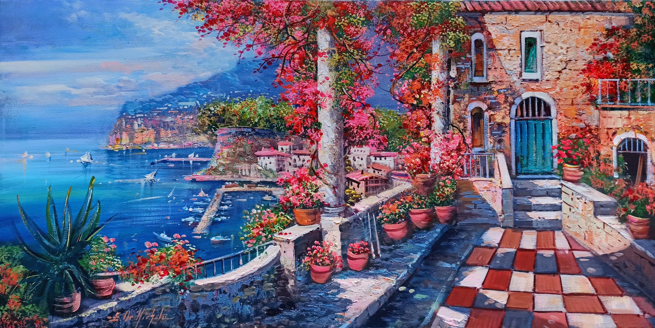 Sorrento painting,Italian painter 