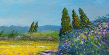 Load image into Gallery viewer, Tuscany painting by Biagio Chiesi painter &quot;A summer day&quot; original Italian Toscana landscape
