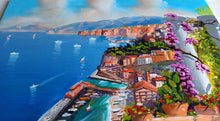 Load image into Gallery viewer, Sorrento painting, by Italian painter Silvio Valli &quot;Pointview on the gulf&quot;,Italian painting,Amalfitan Coast
