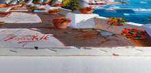 Load image into Gallery viewer, Amalfi painting, by Italian painter Silvio Valli &quot;Old terrace with flowers&quot;,Italian painting,Amalfitan Coast
