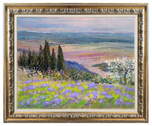 Load image into Gallery viewer, Tuscany painting by Biagio Chiesi painter &quot;Spring colors landscape n°1&quot; original Italian landscape Toscana
