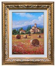 Load image into Gallery viewer, Tuscany painting by Domenico Ronca painter &quot;A summer day&quot;,Italian painter,Toscana landscape
