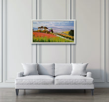 Load image into Gallery viewer, Tuscany painting Andrea Borella painter &quot;Old tuscan houses&quot; original landscape artwork Italy
