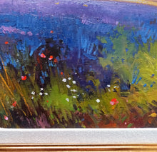 Load image into Gallery viewer, Tuscany painting by Andrea Borella painter &quot;Lavender field countryside&quot; original landscape artwork Italy
