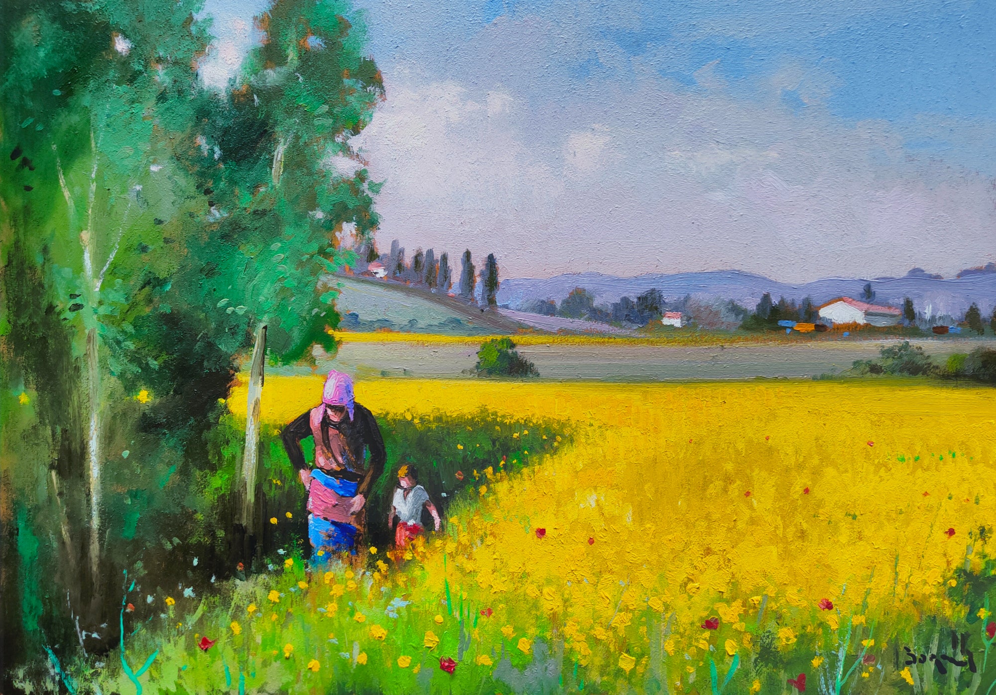 Tuscany painting by Andrea Borella painter 