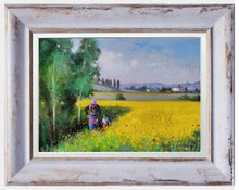 Load image into Gallery viewer, Tuscany painting by Andrea Borella painter &quot;Spring in the fields&quot; original artwork Italy
