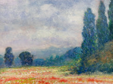 Load image into Gallery viewer, Tuscany painting Biagio Chiesi painter &quot;Landscape with wildflowers&quot; original landscape artwork Italy
