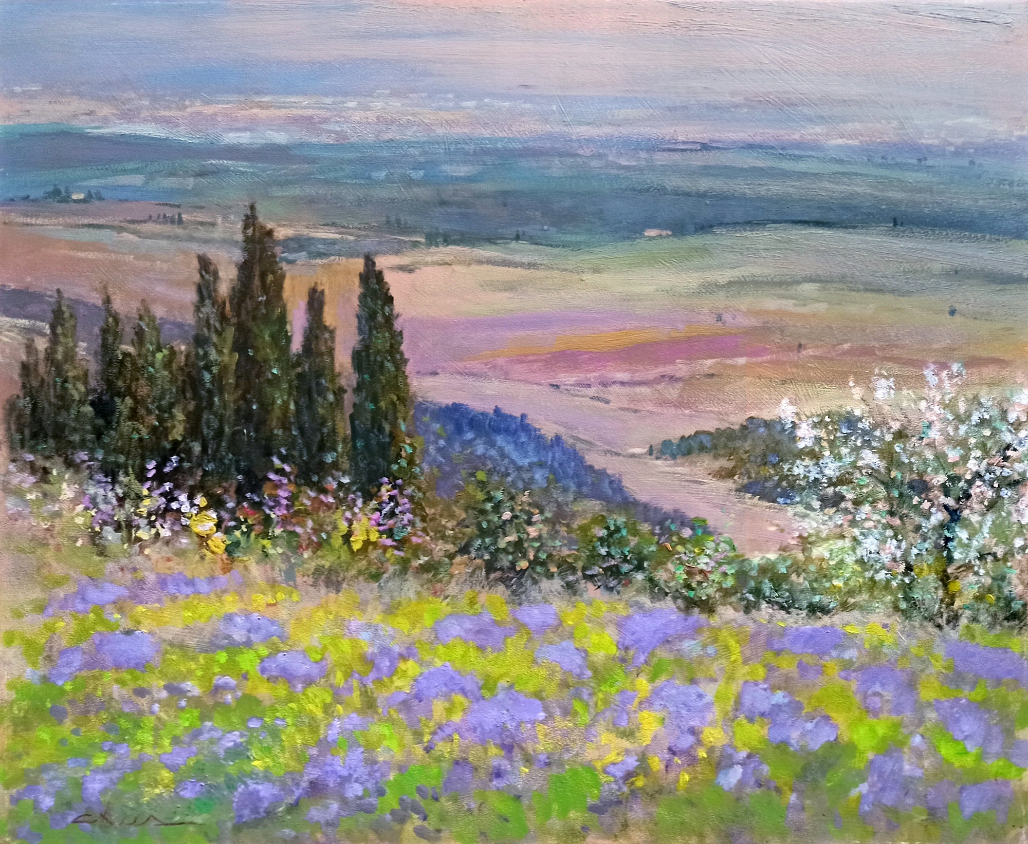 Tuscany painting by Biagio Chiesi painter 