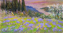 Load image into Gallery viewer, Tuscany painting by Biagio Chiesi painter &quot;Spring colors landscape n°1&quot; original Italian landscape Toscana
