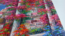 Load image into Gallery viewer, Positano painting,Italian painter &quot;Flull of colours view&quot; original painter Ernesto De Michele
