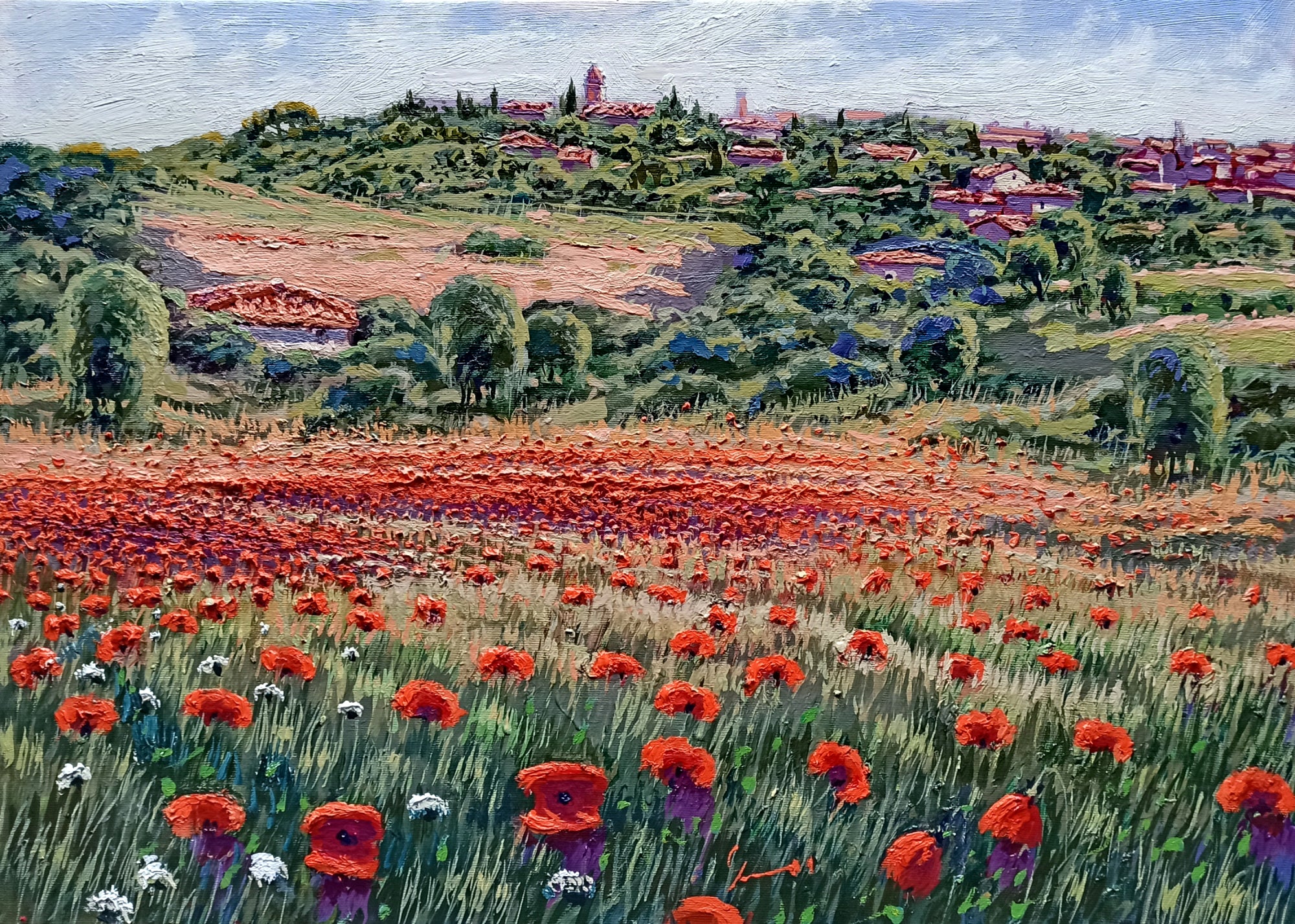 Tuscany painting by Roberto Gai 