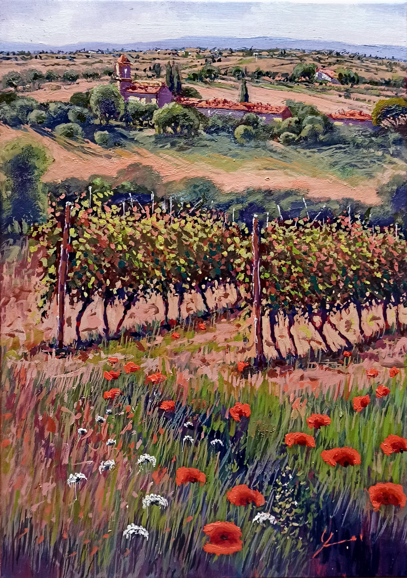 Tuscany painting by Roberto Gai 