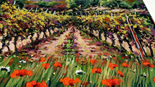 Load image into Gallery viewer, Tuscany painting by Roberto Gai &quot;In the middle of vineyard&quot; Toscana artwork landscape oil canvas
