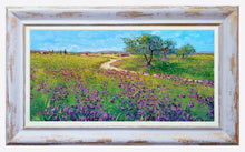 Load image into Gallery viewer, Tuscany painting by Gino Masini &quot;ris field landscape&quot; original artwork Italy Toscana countryside
