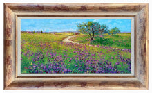 Load image into Gallery viewer, Tuscany painting by Gino Masini &quot;ris field landscape&quot; original artwork Italy Toscana countryside
