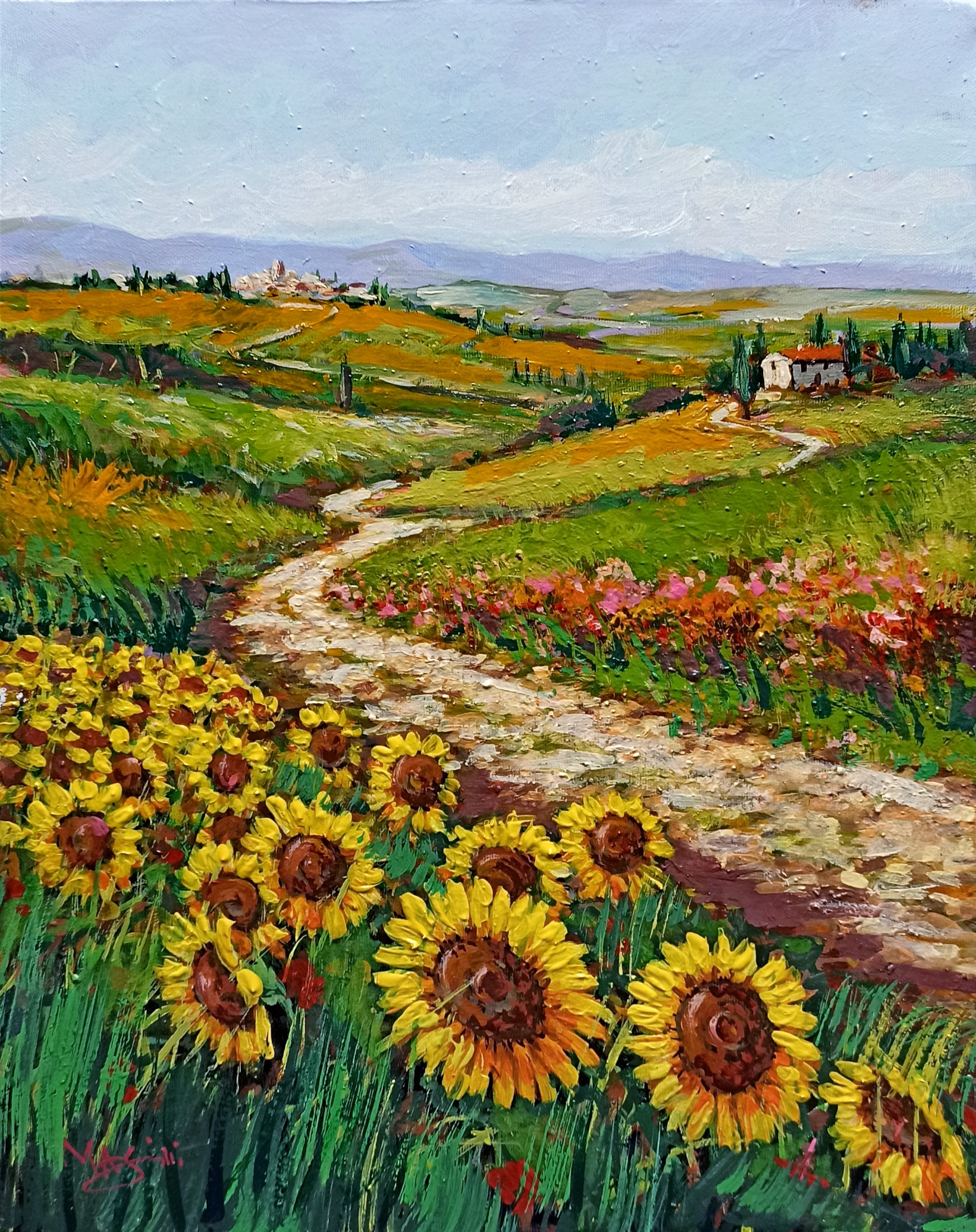 Tuscany painting by Gino Masini 