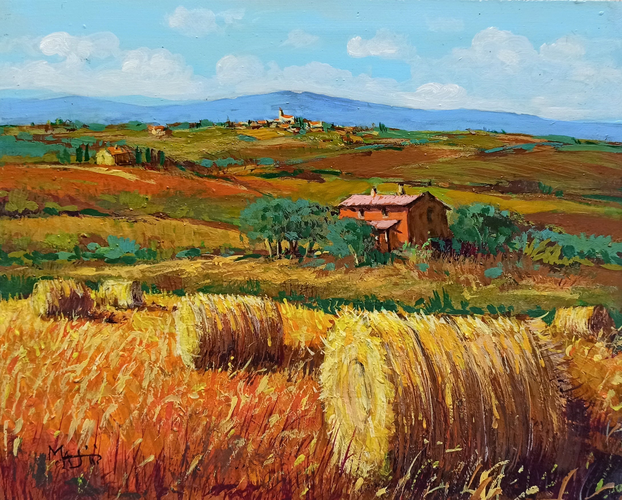 Tuscany painting by Gino Masini 