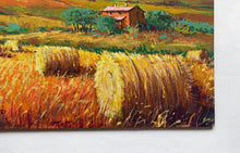 Load image into Gallery viewer, Tuscany painting by Gino Masini &quot;Summer countryside&quot; landscape original artwork Italy Toscana
