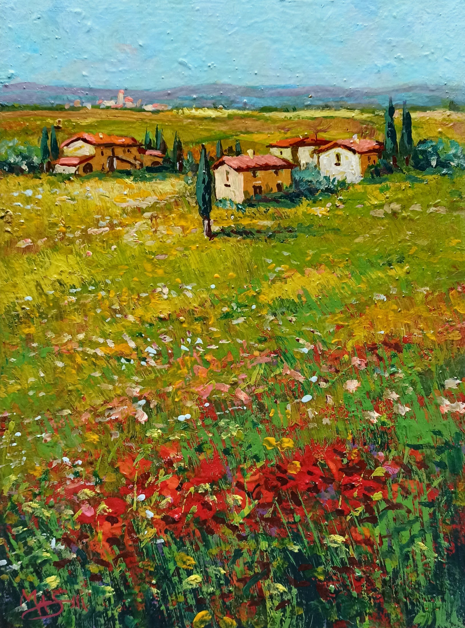 Tuscany painting by Gino Masini 