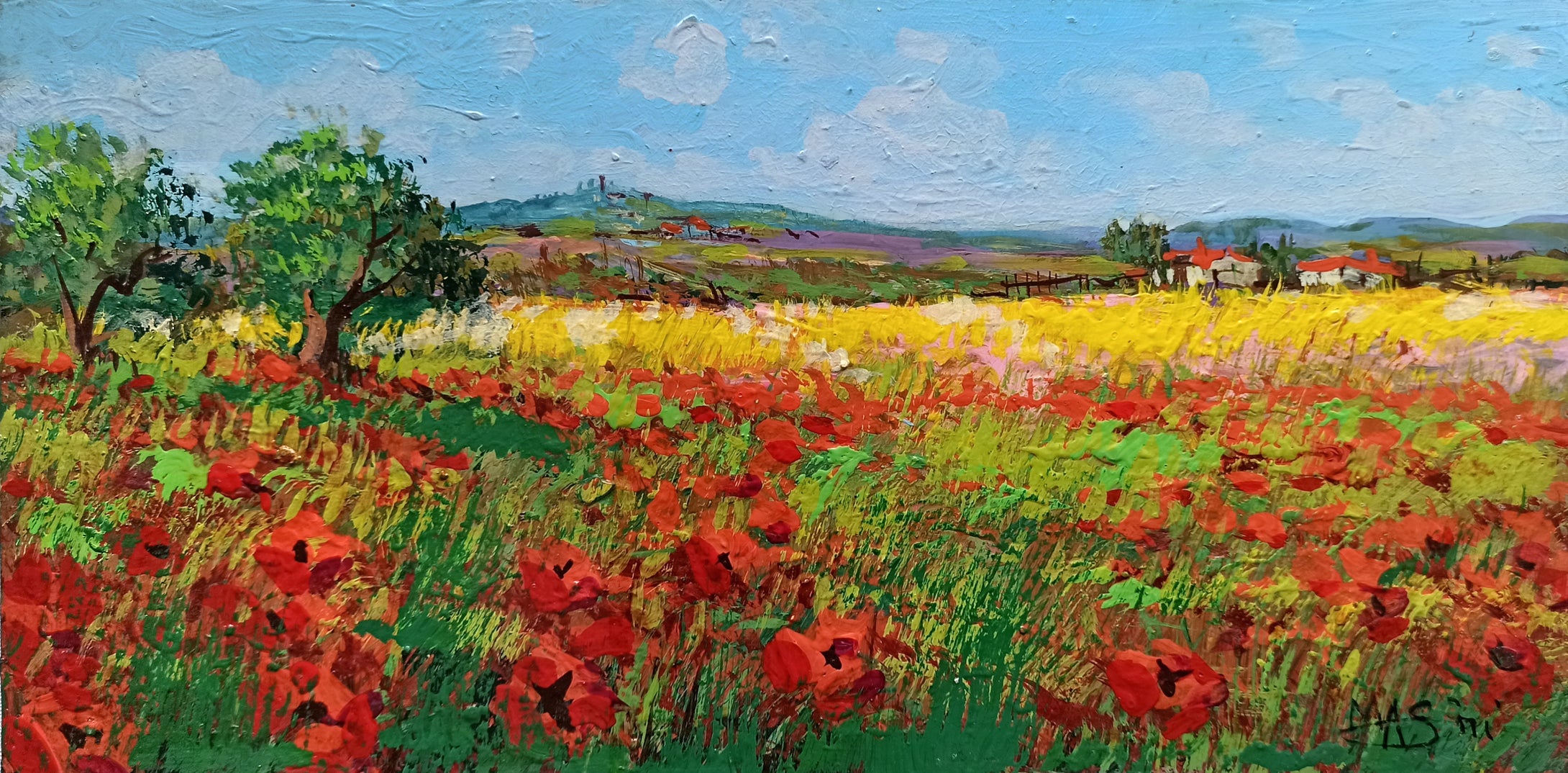 Tuscany painting by Gino Masini 