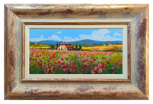 Load image into Gallery viewer, Tuscany painting by Gino Masini &quot;Flowery landscape&quot; original artwork Italy Toscana
