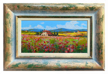 Load image into Gallery viewer, Tuscany painting by Gino Masini &quot;Flowery landscape&quot; original artwork Italy Toscana
