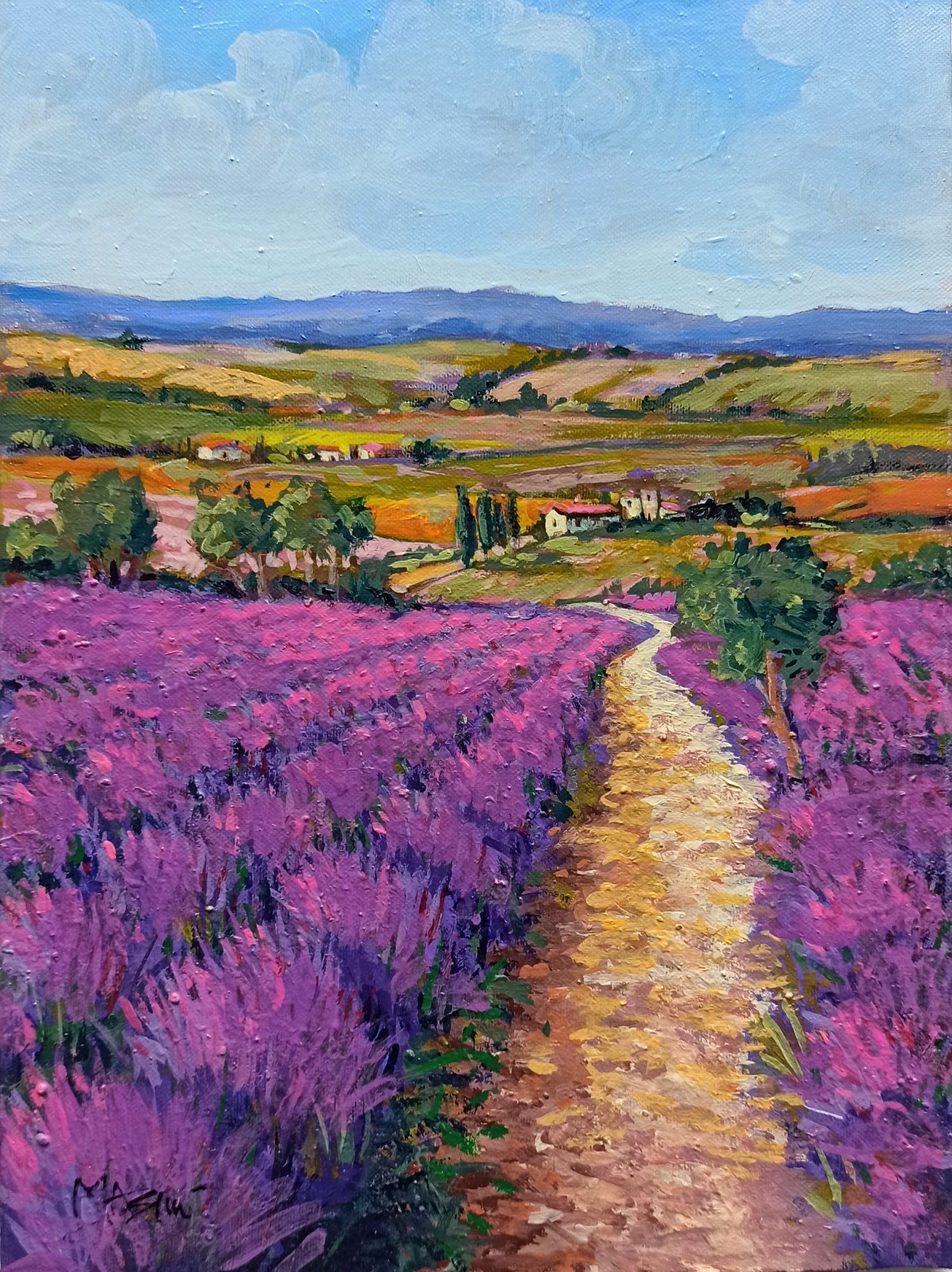 Tuscany painting by Gino Masini 