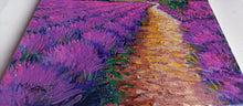 Load image into Gallery viewer, Tuscany painting by Gino Masini &quot;The lavender road&quot; original artwork Italy Toscana landscape
