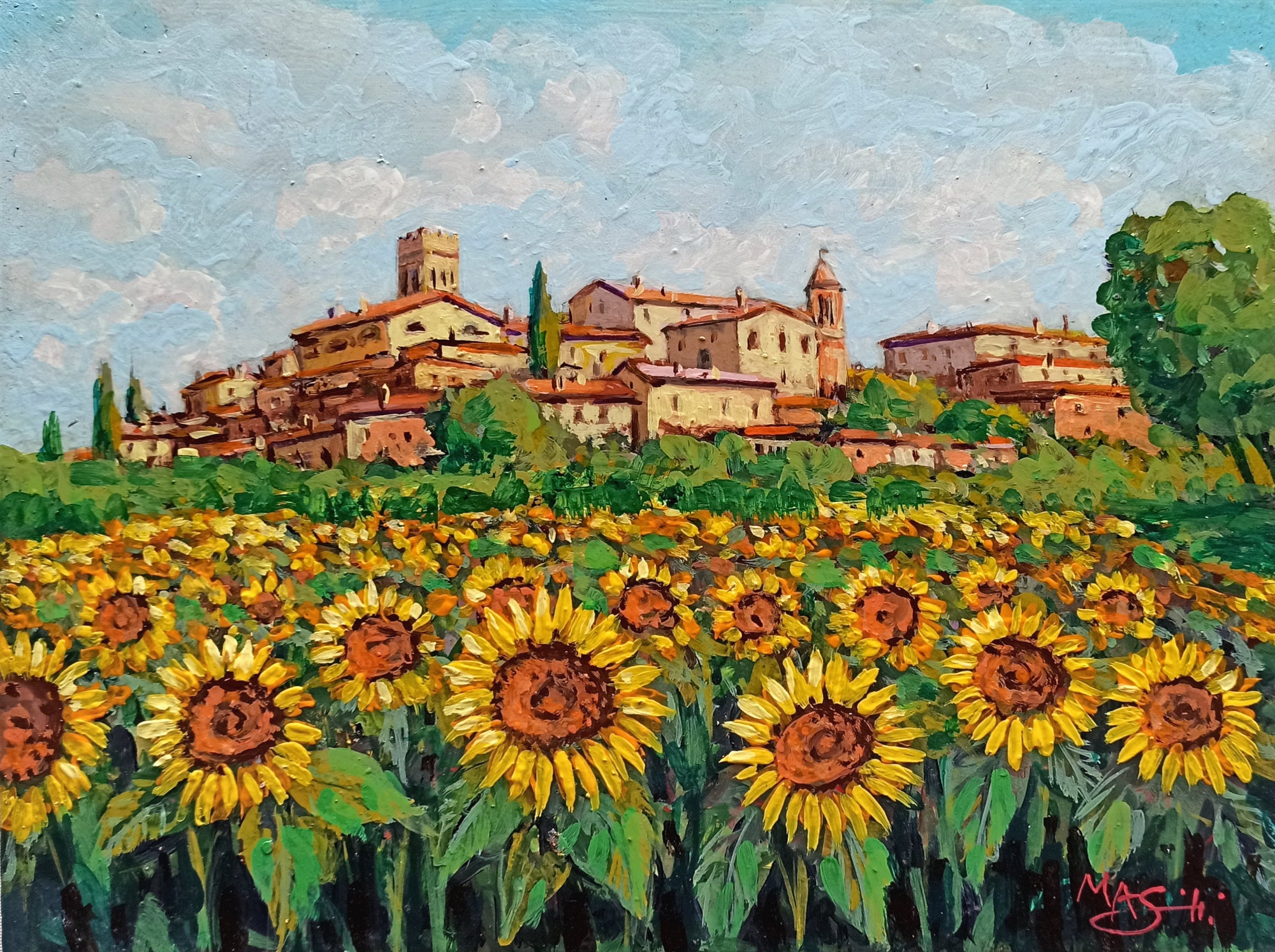 Tuscany painting by Gino Masini 