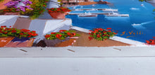 Load image into Gallery viewer, Amalfi painting, by Silvio Valli painter &quot;Seaside with flowers&quot;,Italian painting,Amalfitan Coast
