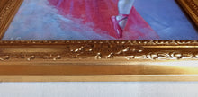 Load image into Gallery viewer, Ballet dancer painting by Eva Romano painter &quot;Ballerina&quot; oil original Italian artwork
