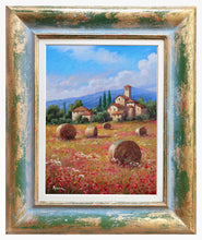 Load image into Gallery viewer, Tuscany painting by Domenico Ronca painter &quot;A summer day&quot;,Italian painter,Toscana landscape
