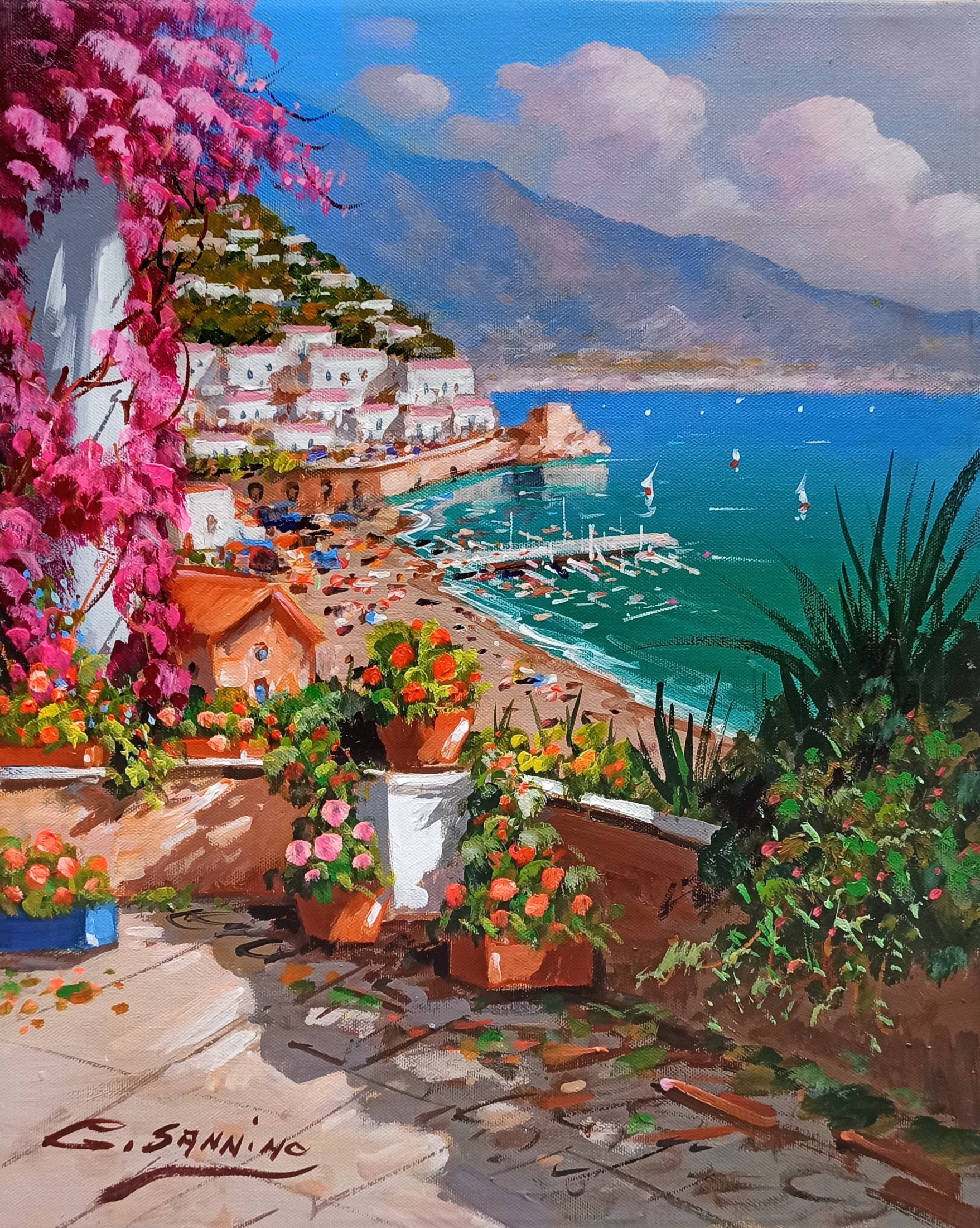 Amalfi painting by Gio Sannino painter 