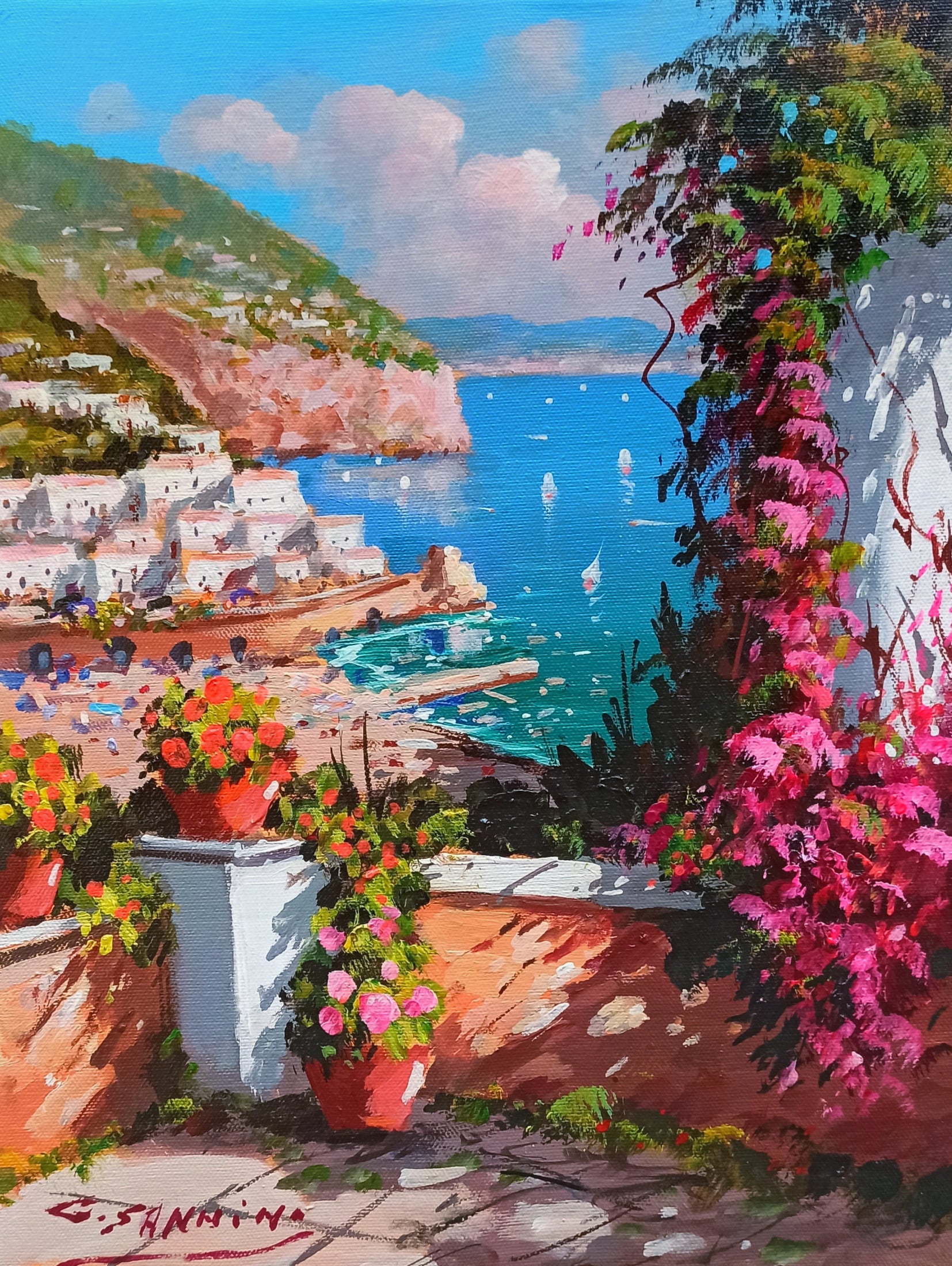 Amalfi painting by Gio Sannino painter 