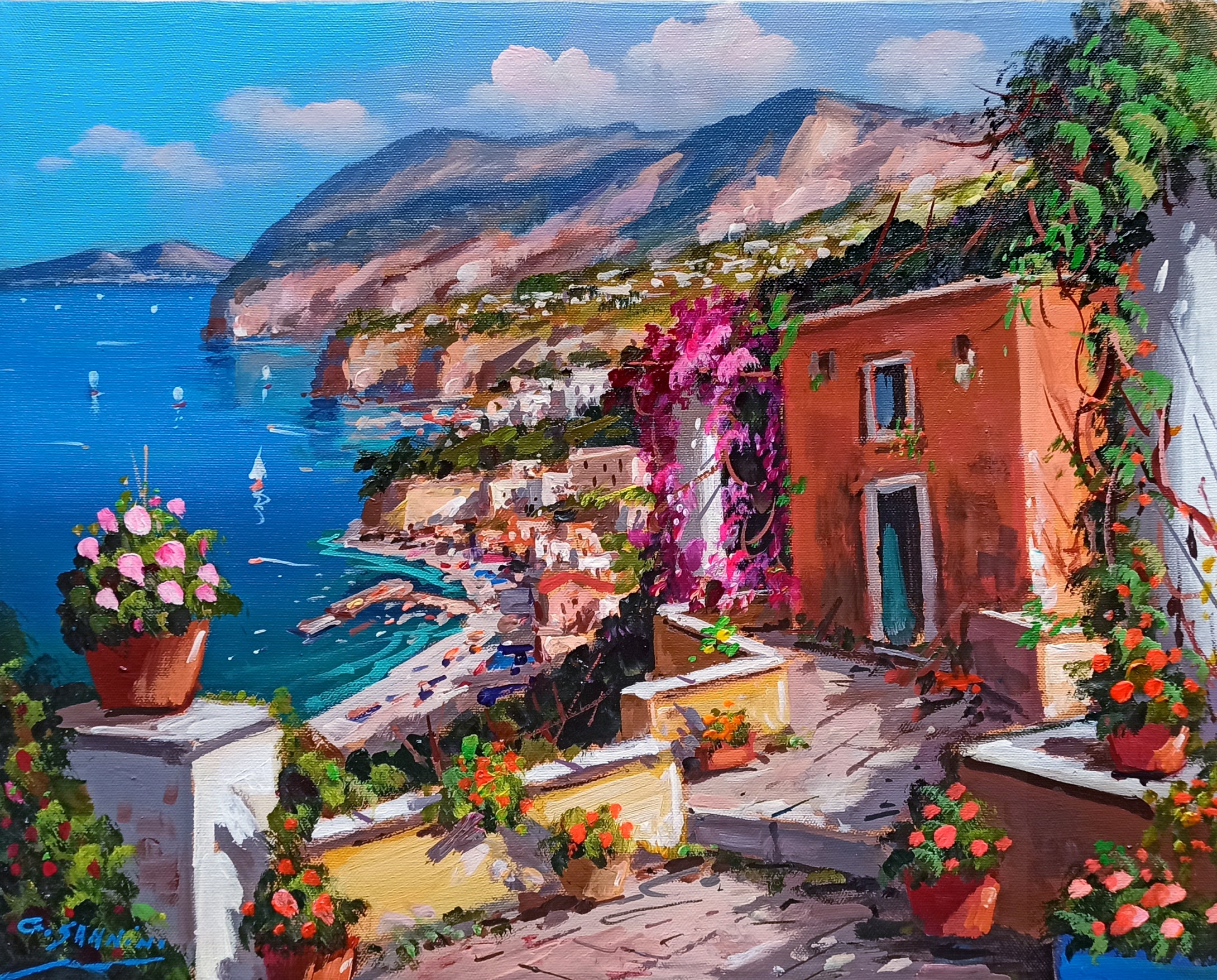 Sorrento painting by Gio Sannino painter 