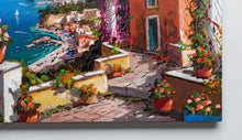 Load image into Gallery viewer, Sorrento painting by Gio Sannino painter &quot;View of the gulf&quot; landscape original canvas artwork Italy
