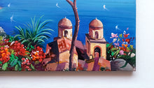 Load image into Gallery viewer, Ravello painting by Vincenzo Somma &quot;Nature on the coast&quot; original canvas artwork Italy
