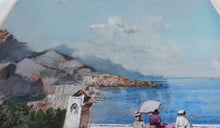 Load image into Gallery viewer, Amalfi painting by Francesco Tammaro painter &quot;Pay homage to Amalfi&quot;  old Italy seaside scene
