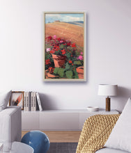 Load image into Gallery viewer, Tuscany painting by Bruno Tinucci landscape &quot;Flowers under the hill&quot; original oil artwork Toscana
