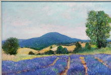 Load image into Gallery viewer, Tuscany painting Biagio Chiesi painter &quot;Lavender field&quot; original Italian artwork Toscana
