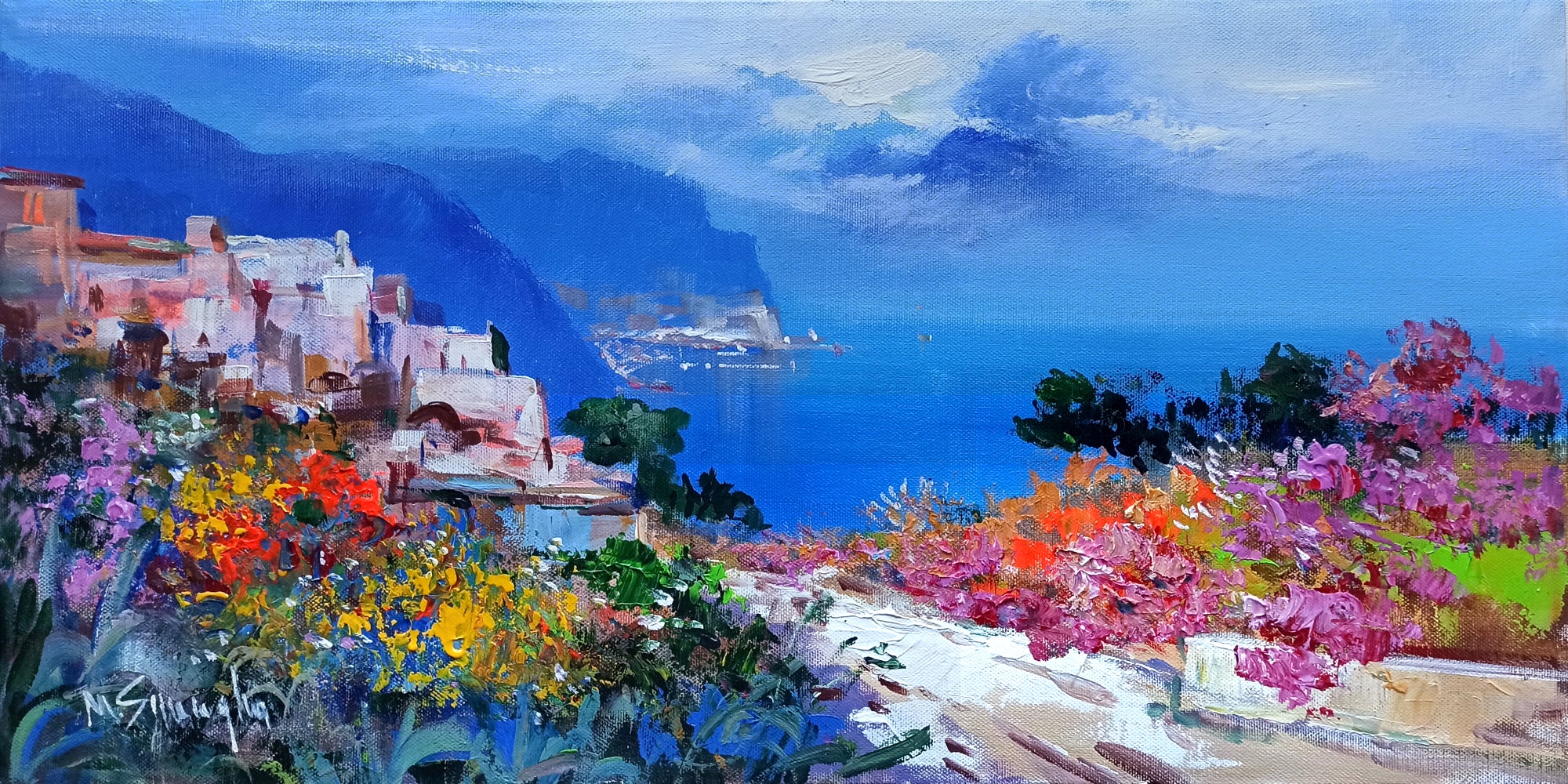 Amalfitan Coast painting,