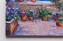 Load image into Gallery viewer, Amalfitan Coast painting by Domenico Caiazza &quot;Window on Amalfi&quot; oil canvas original
