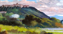 Load image into Gallery viewer, Tuscany painting by Andrea Borella painter &quot;Old village&quot; original landscape artwork Italy
