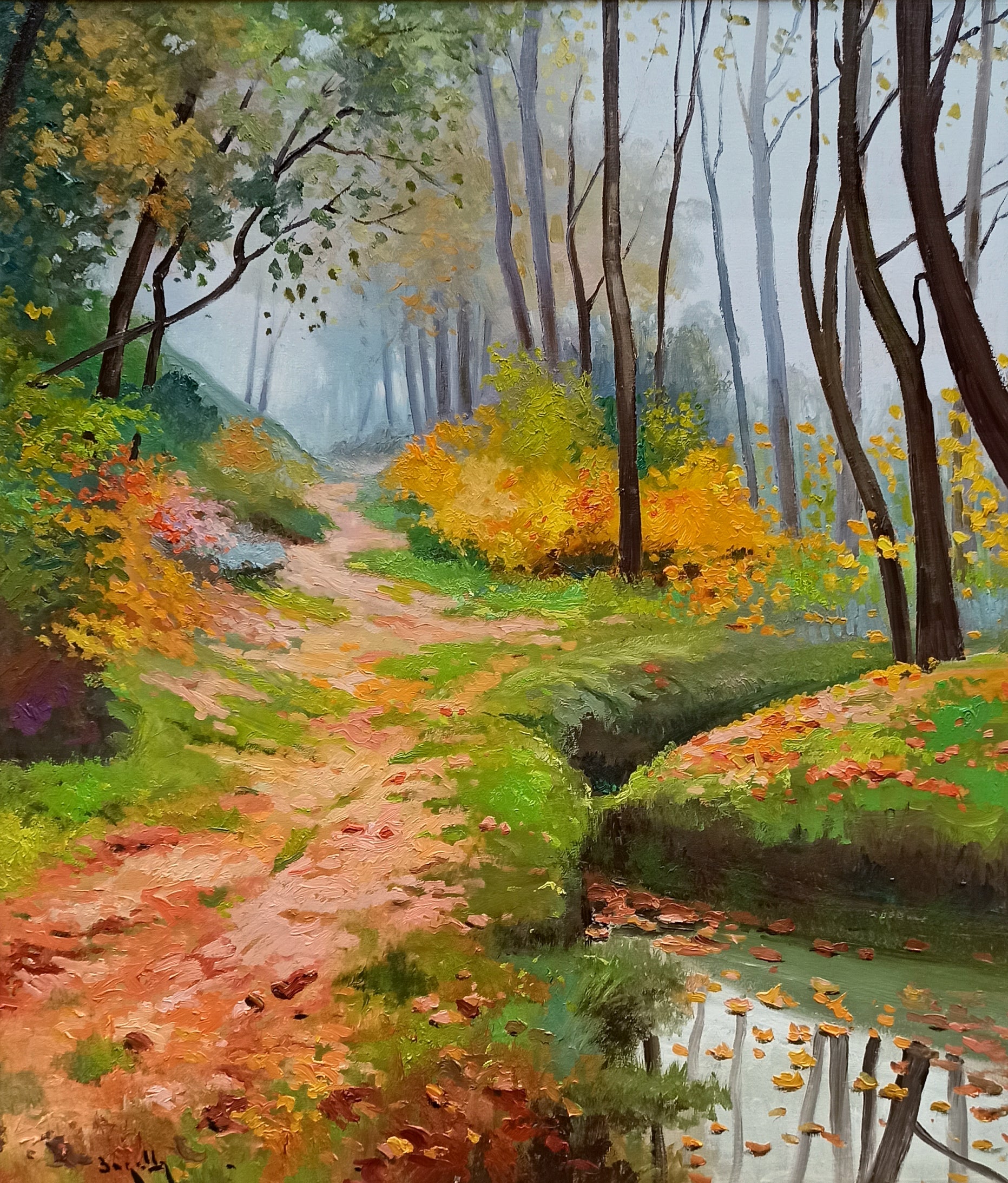 Woods painting by Andrea Borella painter 