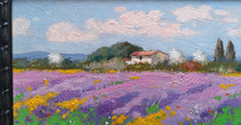 Load image into Gallery viewer, Tuscany painting landscape by Andrea Borella painter &quot;Bloomed field&quot; original impressionist artwork Italy
