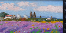 Load image into Gallery viewer, Tuscany painting landscape by Andrea Borella painter &quot;Bloomed field&quot; original impressionist artwork Italy
