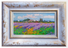 Load image into Gallery viewer, Tuscany painting landscape by Andrea Borella painter &quot;Bloomed field&quot; original impressionist artwork Italy
