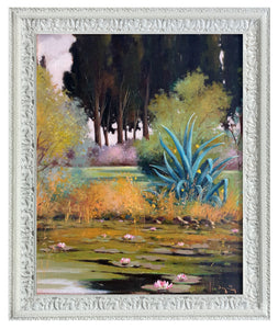Italian painting Andrea Borella painter "The succulent plant" original landscape artwork Italy