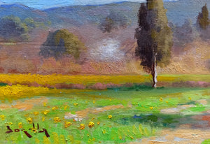 Tuscany painting Andrea Borella painter "Series: Little jewel of Tuscany n°3" original landscape artwork Italy